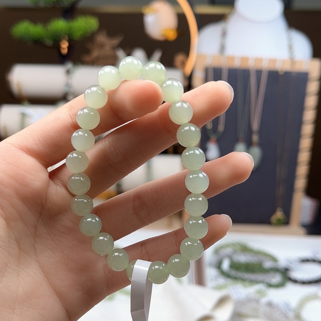 和田玉手串未镶嵌多*的