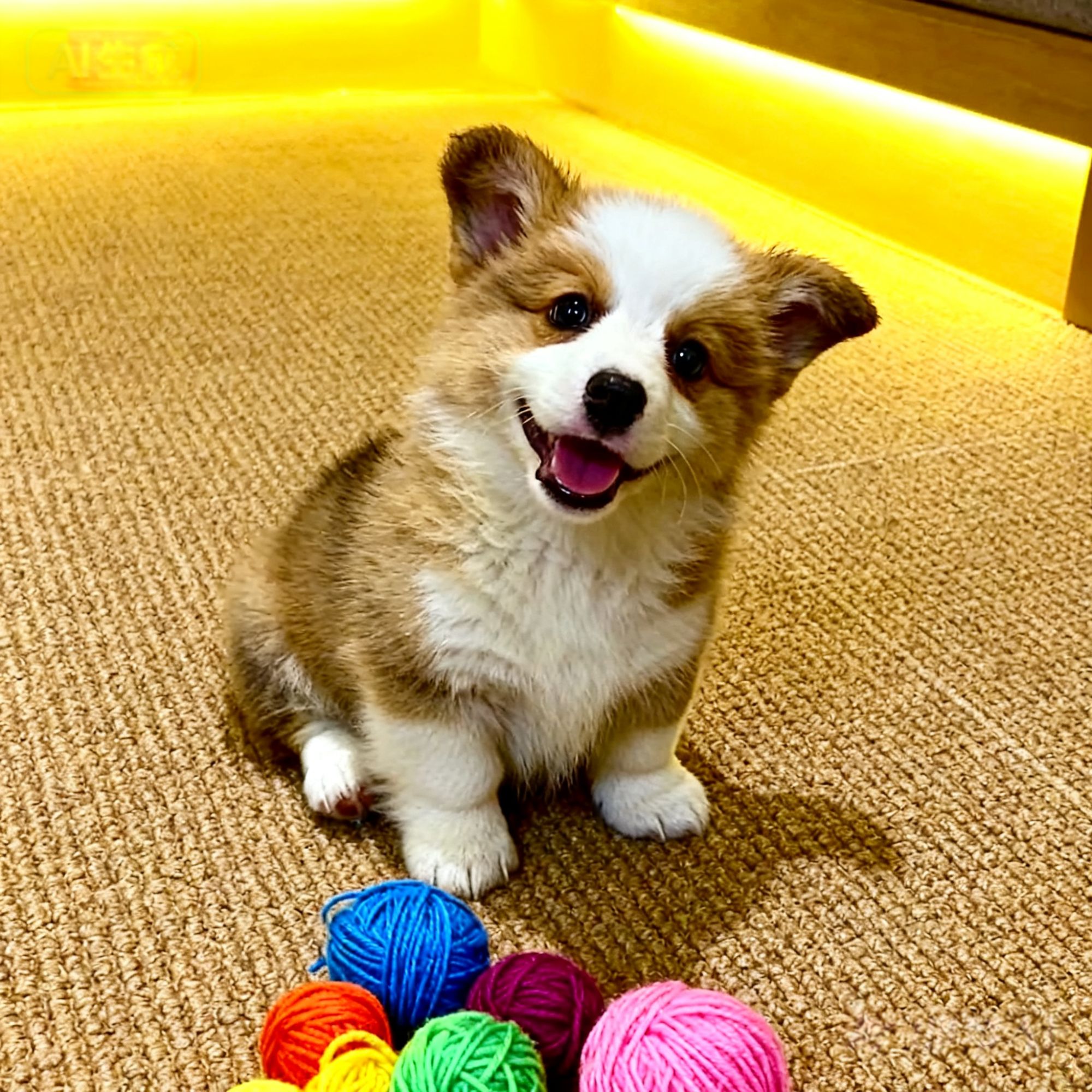 柯基幼犬可爱活物黑白帅气便宜犬宠物狗活体两色黄白花狗三色家庭