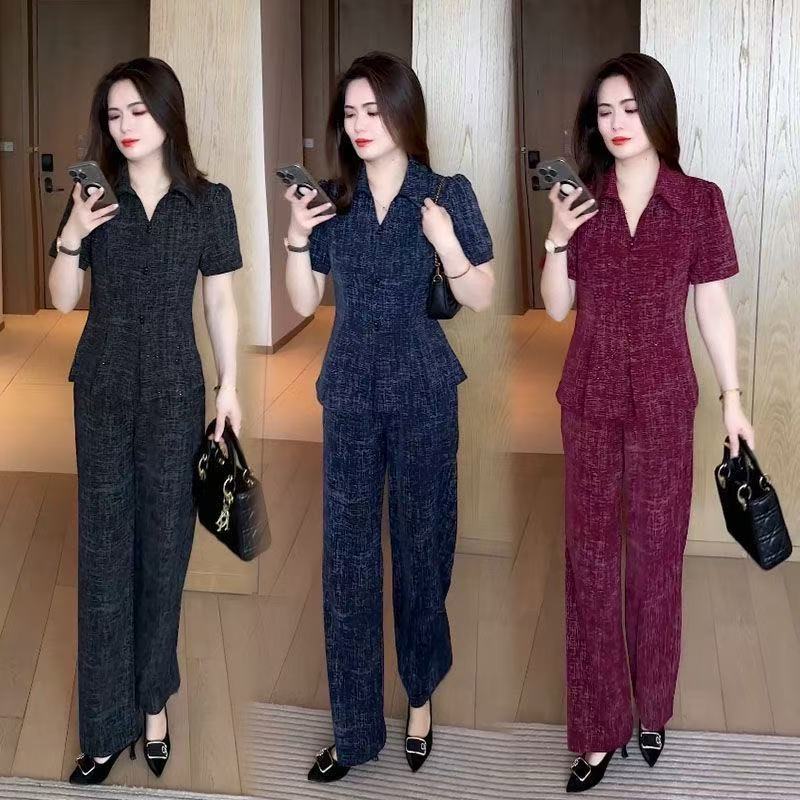 A妈妈夏季时尚休闲套装