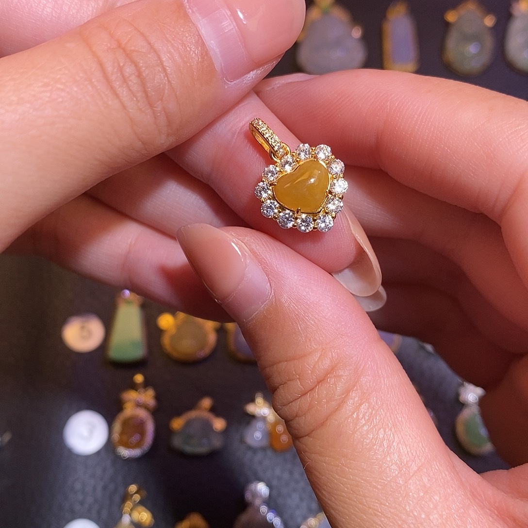 翡翠银S925镶嵌项链