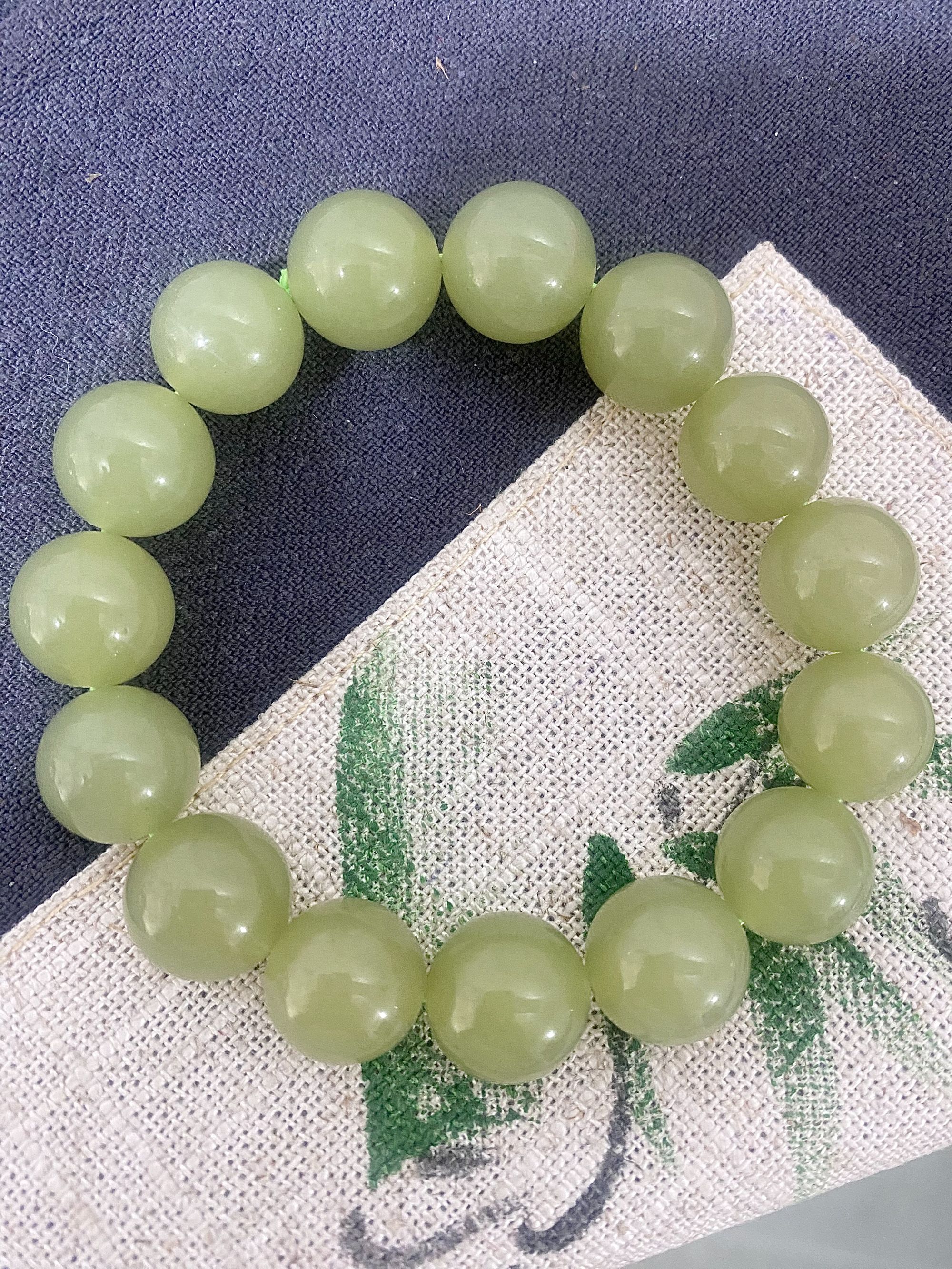 粉丝专享 新款圆珠14mm新疆青黄主播介绍为准