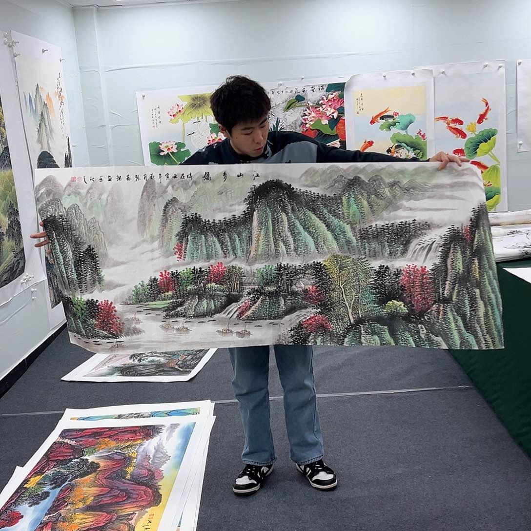 国画国画纯手工作品