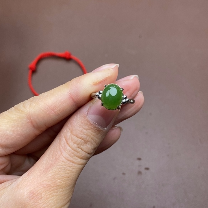 和田玉未镶嵌戒指