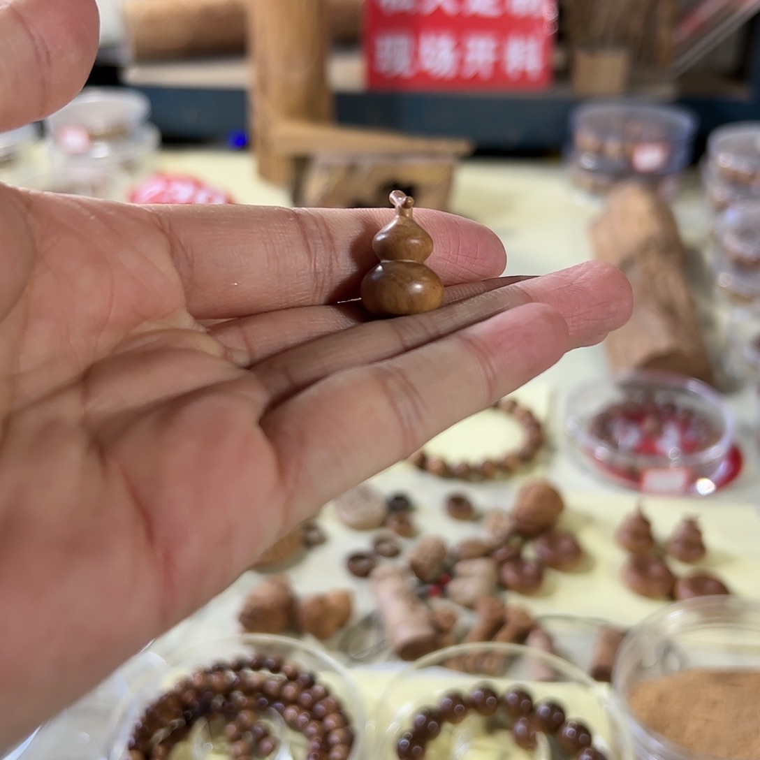 五***汪檀香木手串/手链五姐定制，小葫芦