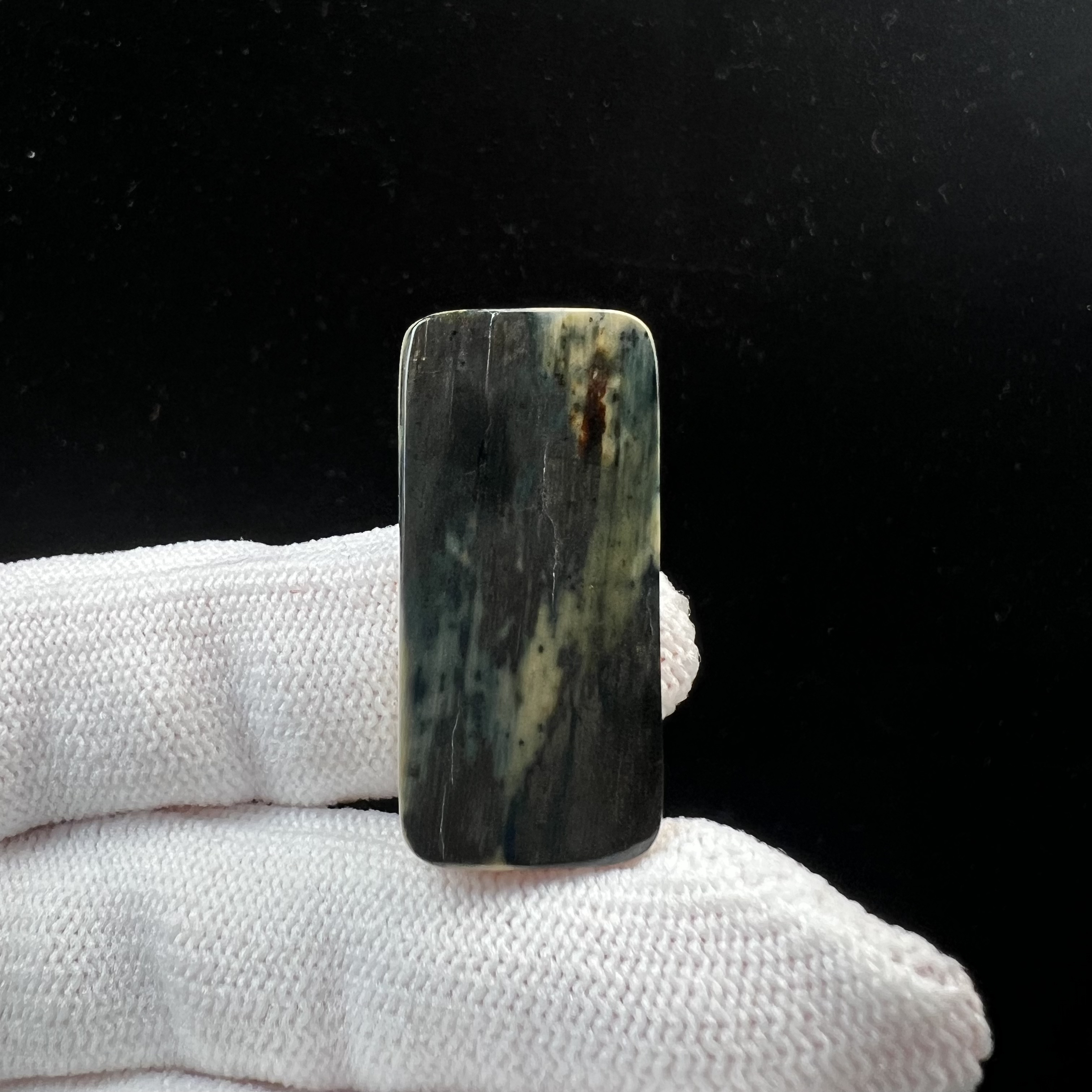 x8210天然猛犸牙肥皂块15x32x9.6mm支持鉴定 假一罚四