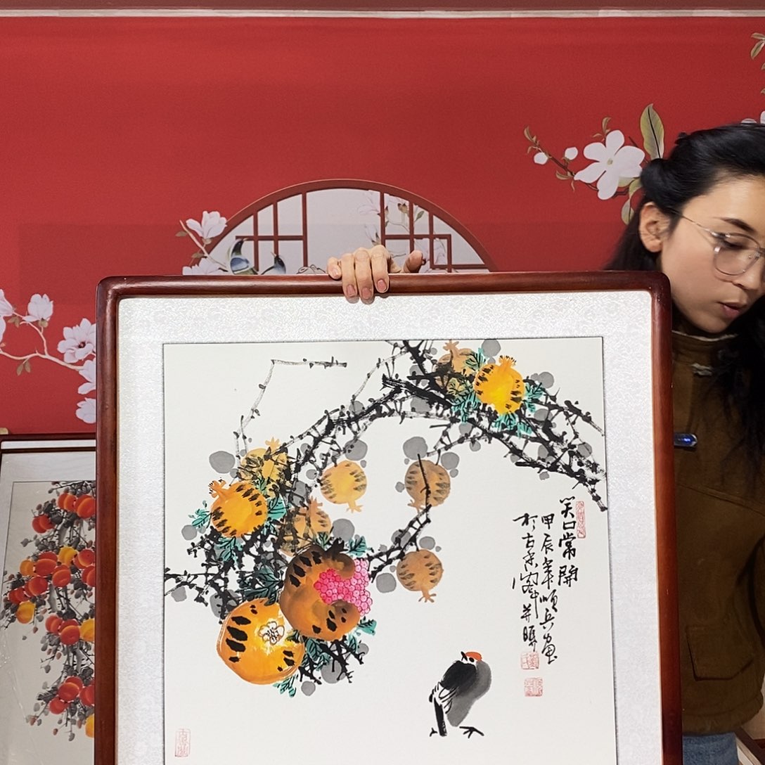 国画手写手绘国画作品63✖️63