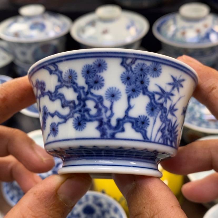 【闪购商品】景德镇青花主人杯