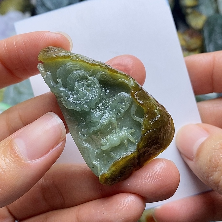 定制翡翠未镶嵌毛货