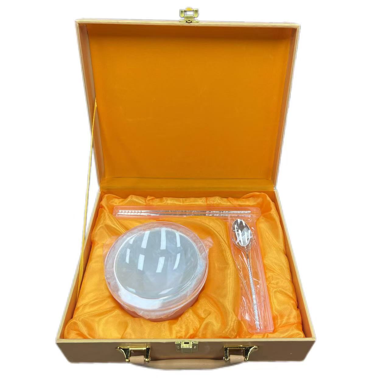 百福碗筷三件礼盒套装-hg