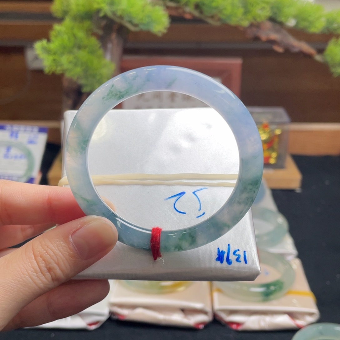 翡翠手镯未镶嵌52 莫奈花园 