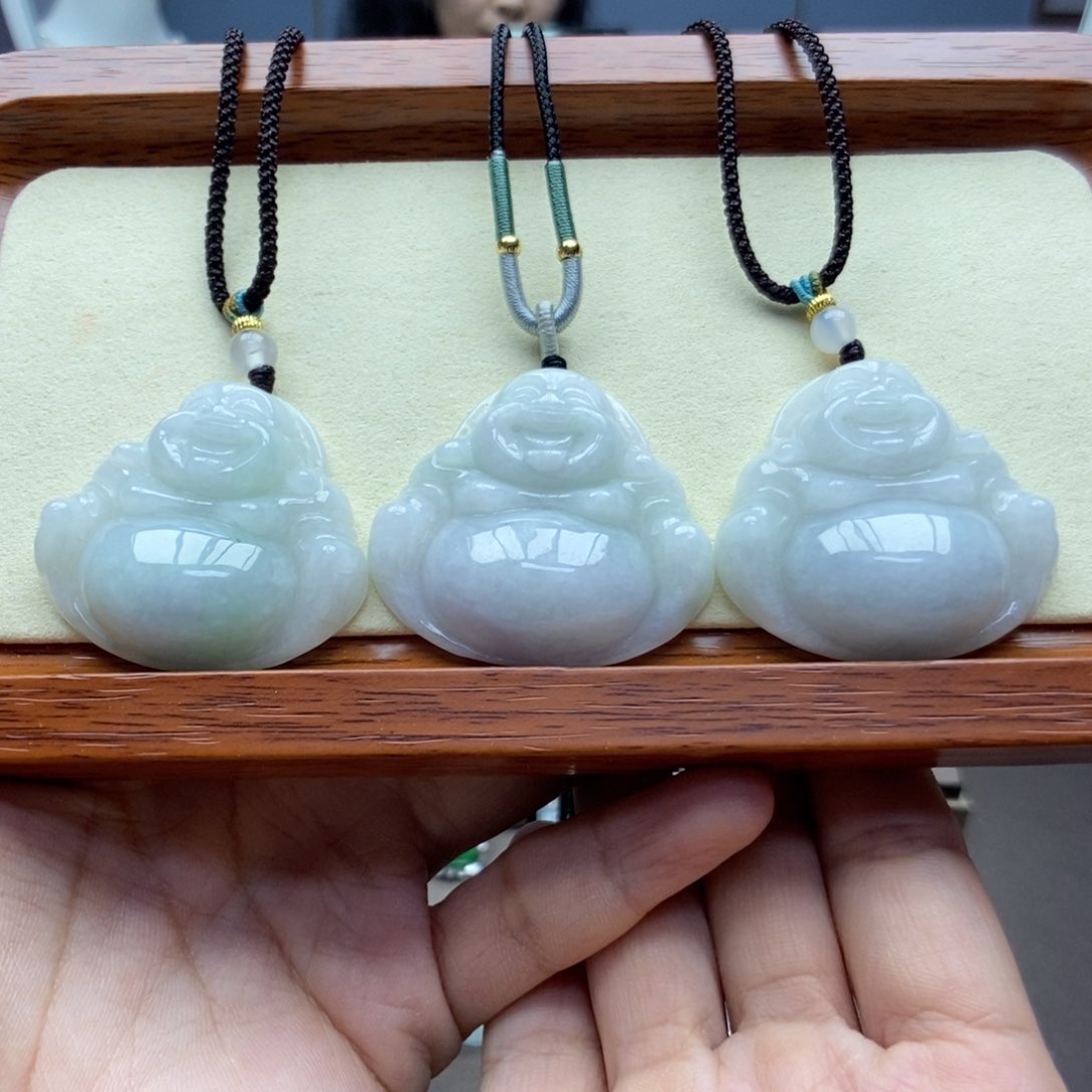 翡翠颈饰未镶嵌吊坠多样性发货发其一