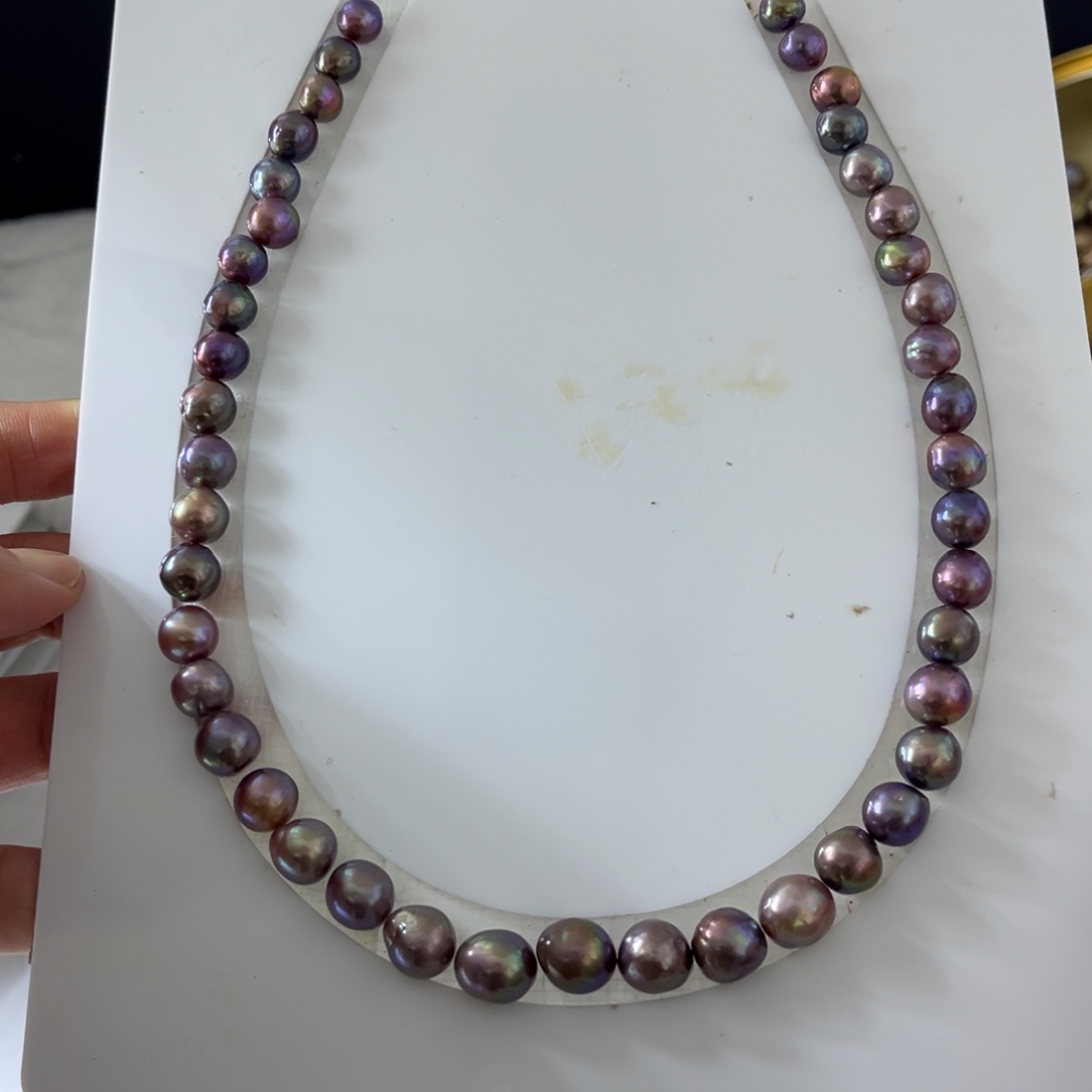 银S925镶嵌手绳淡水珍珠