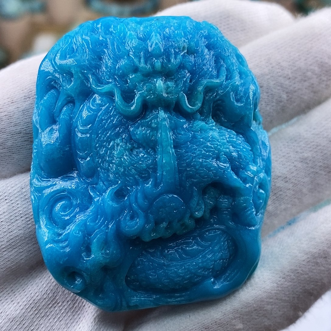 八***一绿松石未镶嵌珠宝奇石