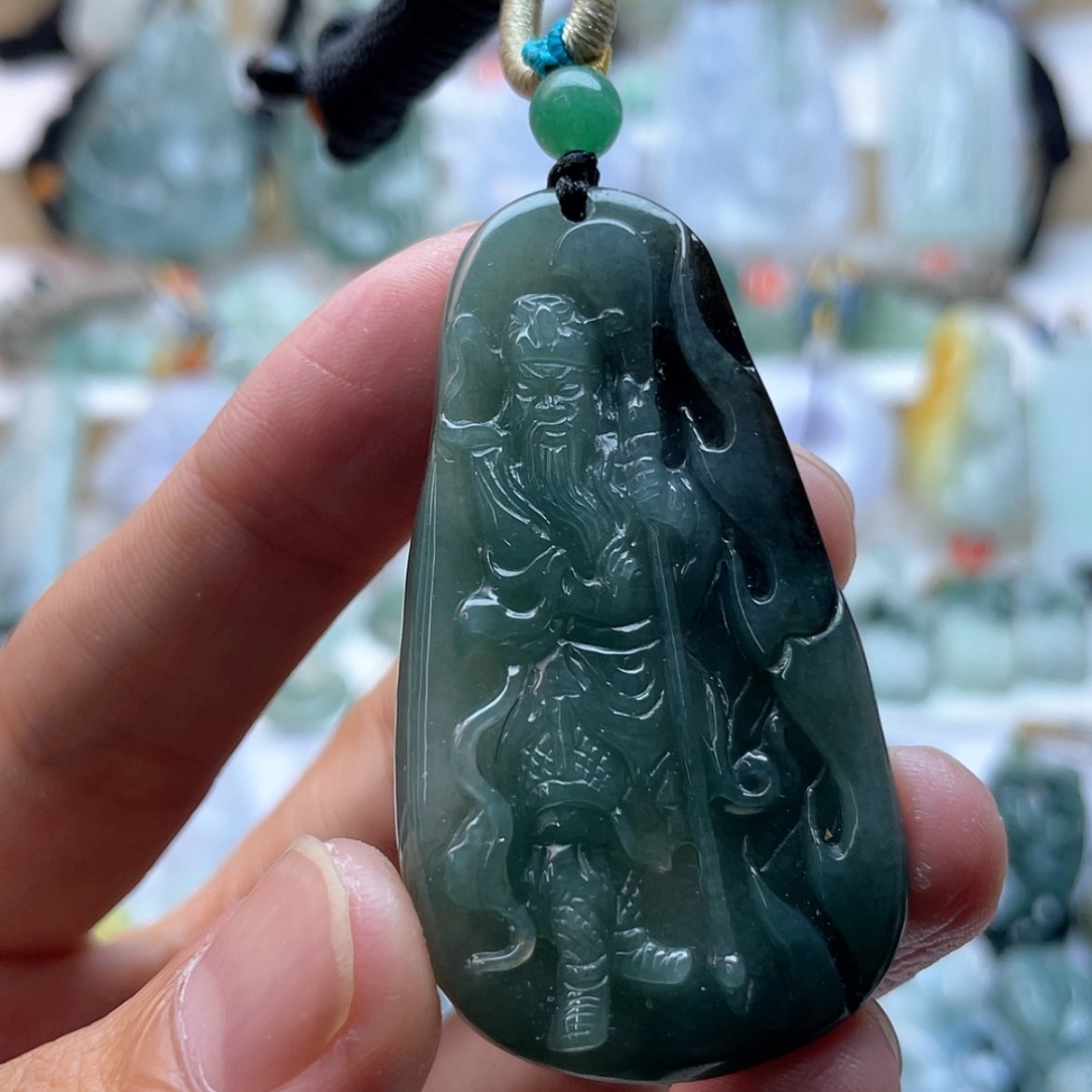 【闪购商品】颈饰未镶嵌翡翠关公