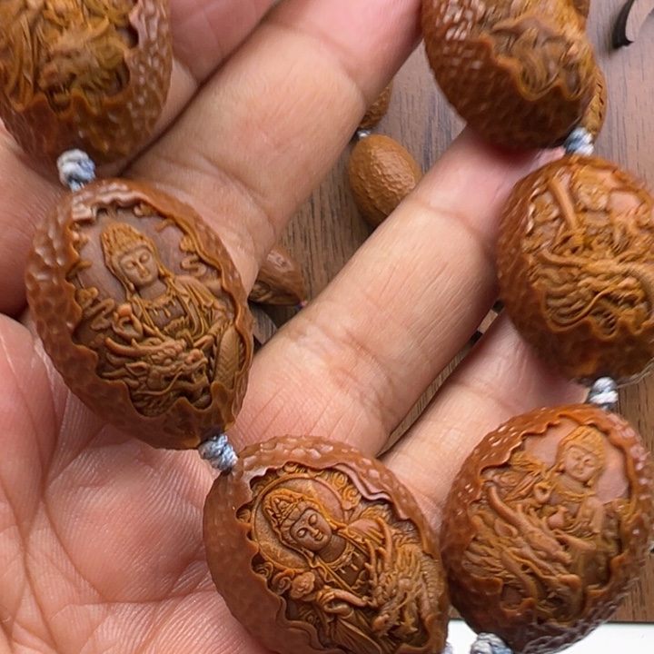 橄榄核手串/手链2.2九龙观音