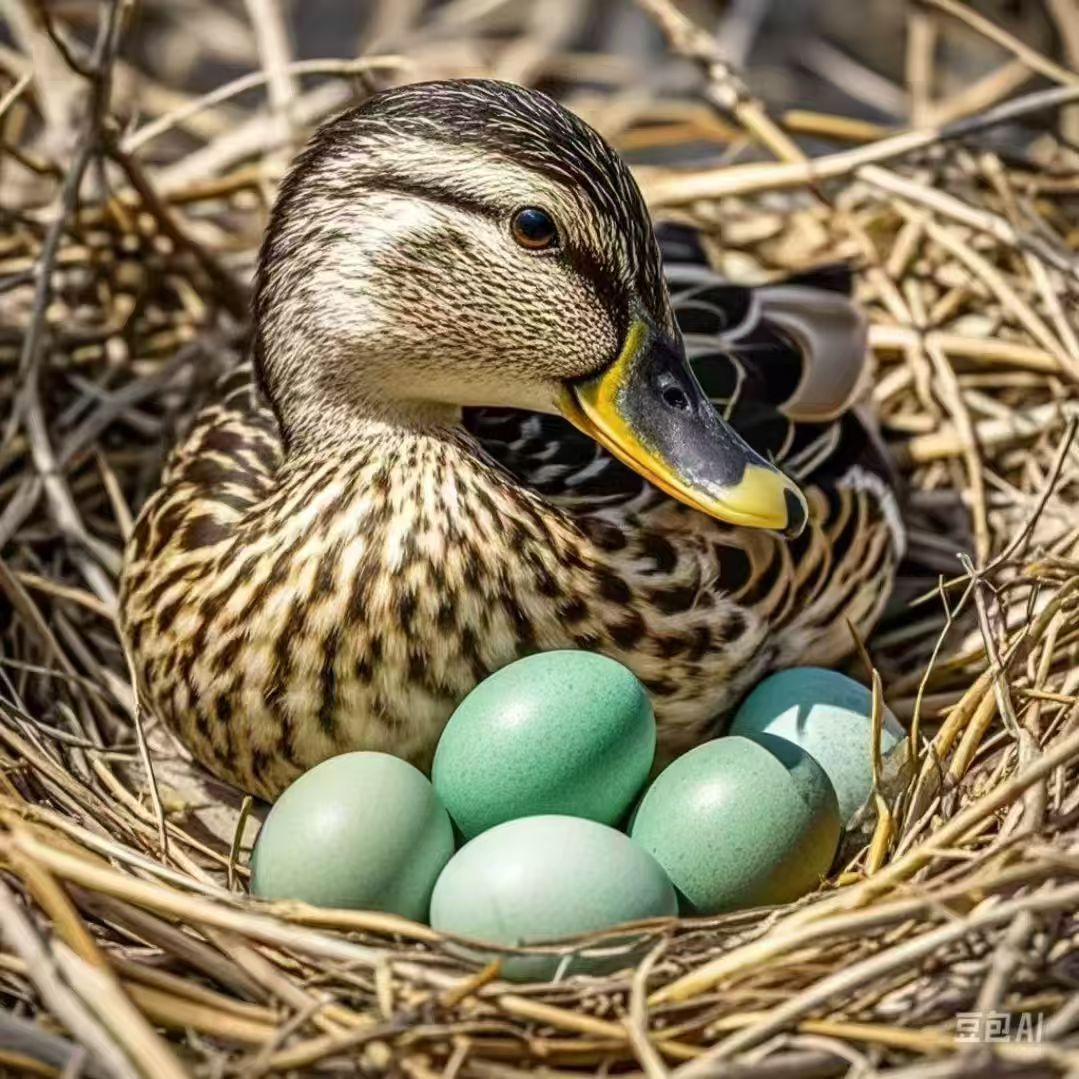 宠物鸭高产绿壳蛋鸭麻鸭绿头鸭单只二斤左右发货