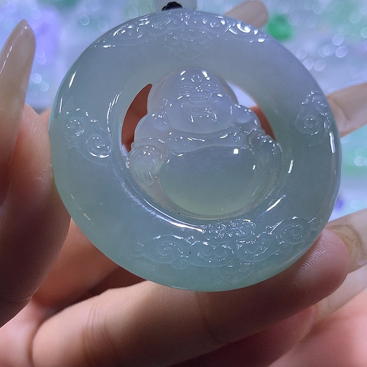 翡翠未镶嵌颈饰天然翡翠A货吊坠