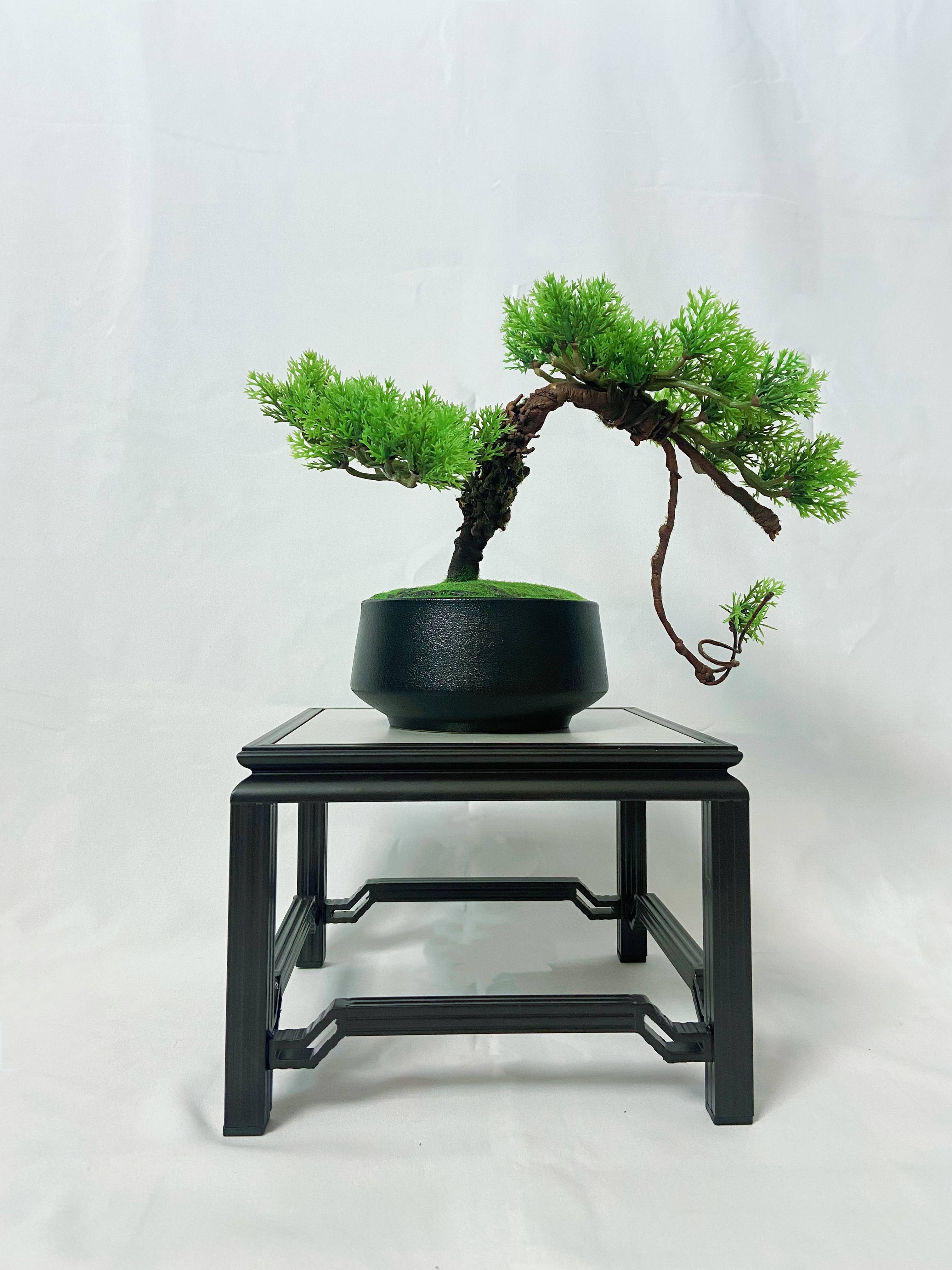 新中式铝合金小品架桌上置物架书房摆件盆景绿植