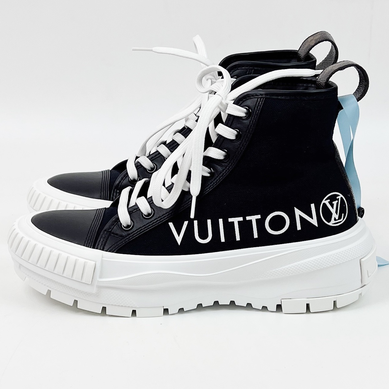 95新 LouisVuitton/路易威登 36码帆布透气休闲鞋lm3999专柜8150