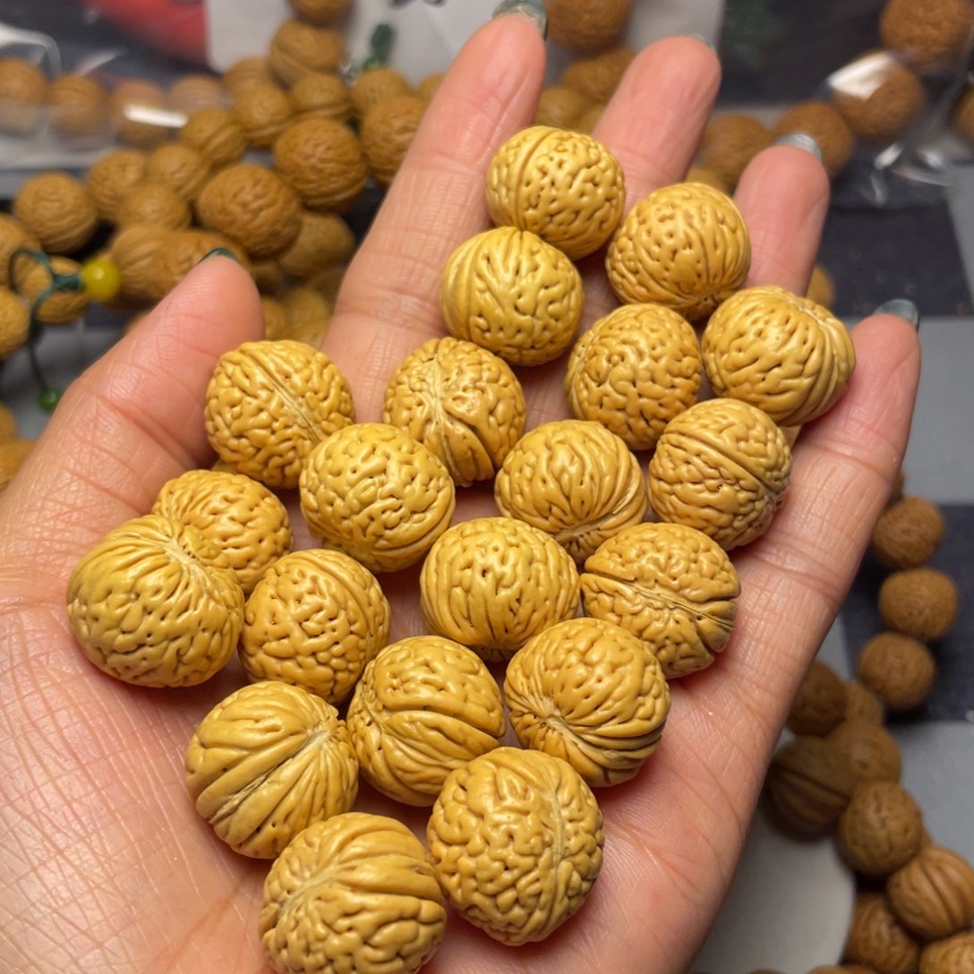 手串桃核这****你18.3磨盘手串