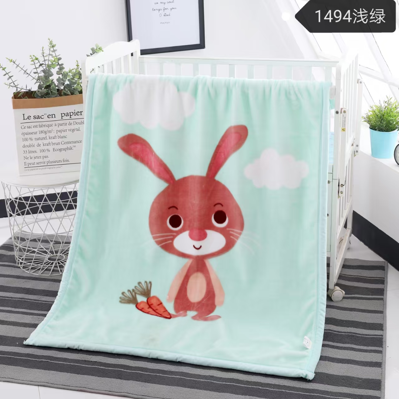 【孤品】儿童毛毯幼儿园学生盖毯双层加厚云毯冬季午睡毯抱毯被子