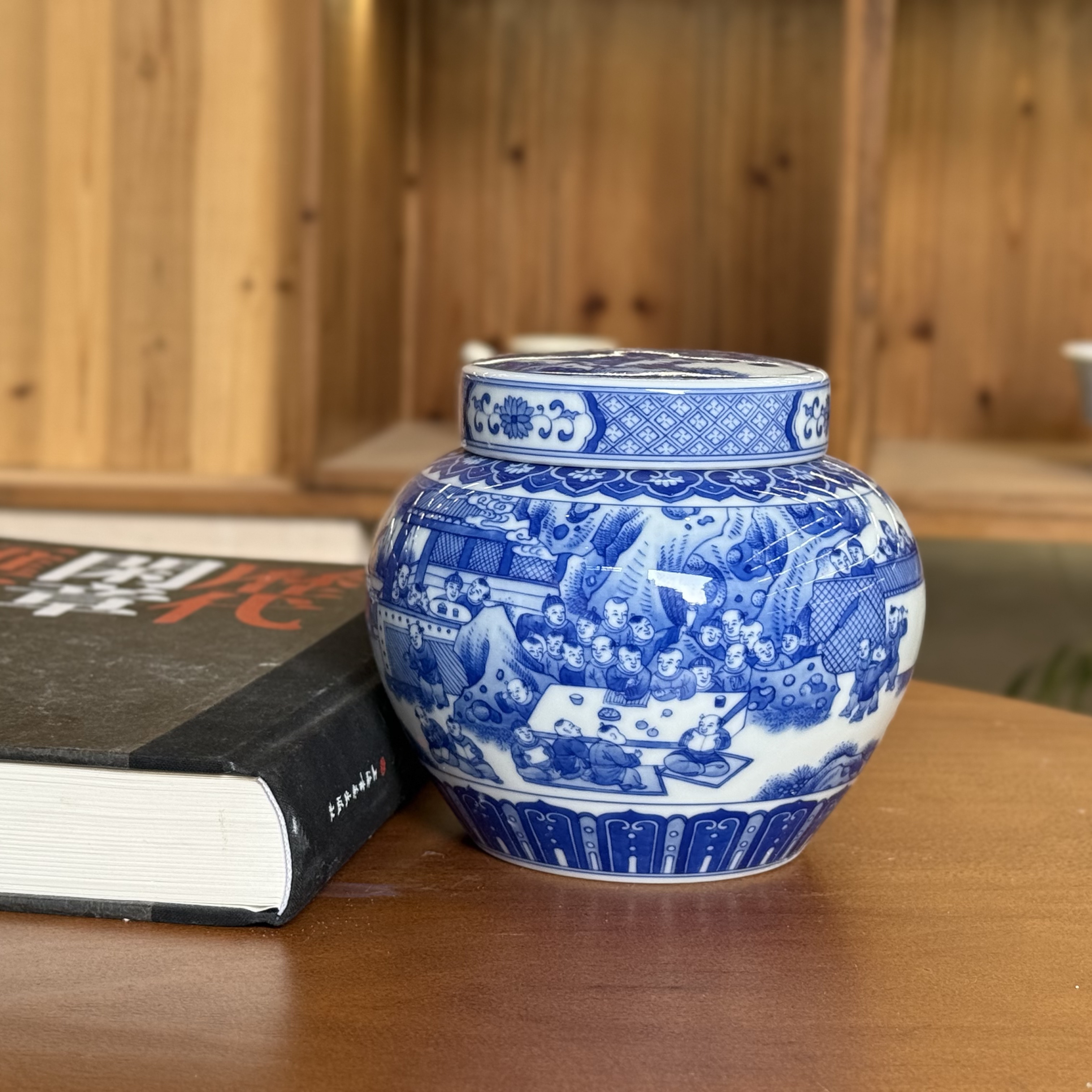 【郎永淳专属】李真富·百子图大茶叶罐MX910