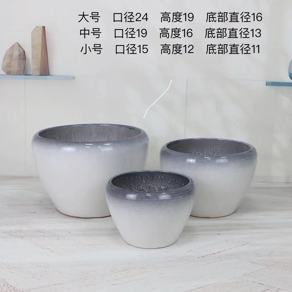 苹果形花盆家用桌面客厅大口径适合蝴蝶兰绿萝等绿植
