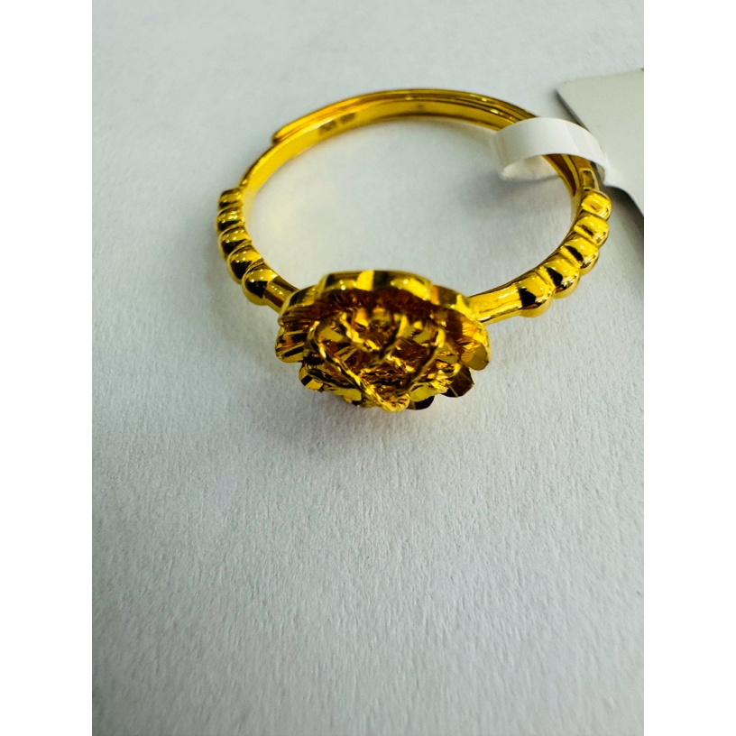 【小云专享】足金999饰品 牡丹花戒指 2.81 GP