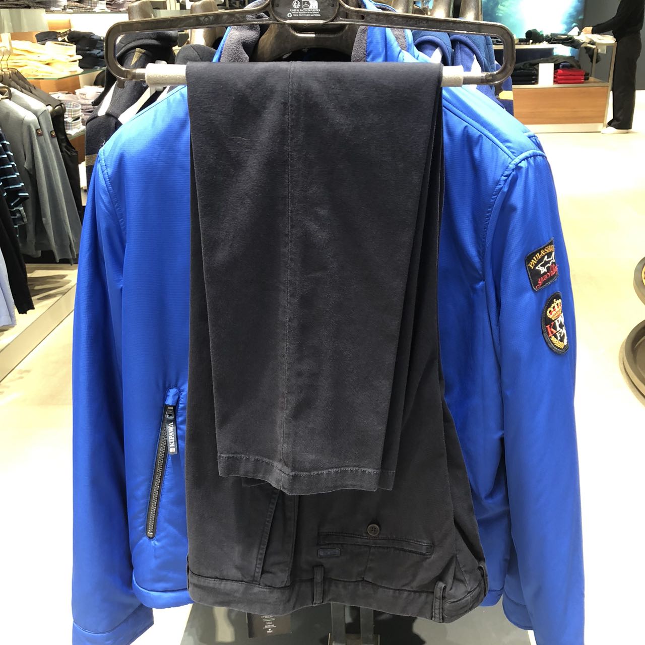 意鲨 不退换 男士黑色裤子