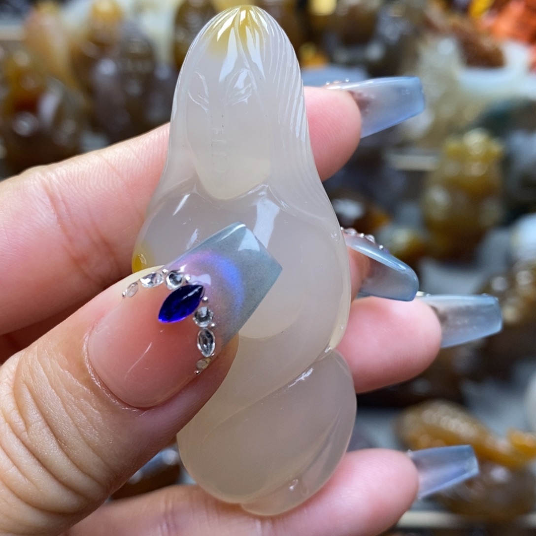 玛瑙/玉髓把件未镶嵌