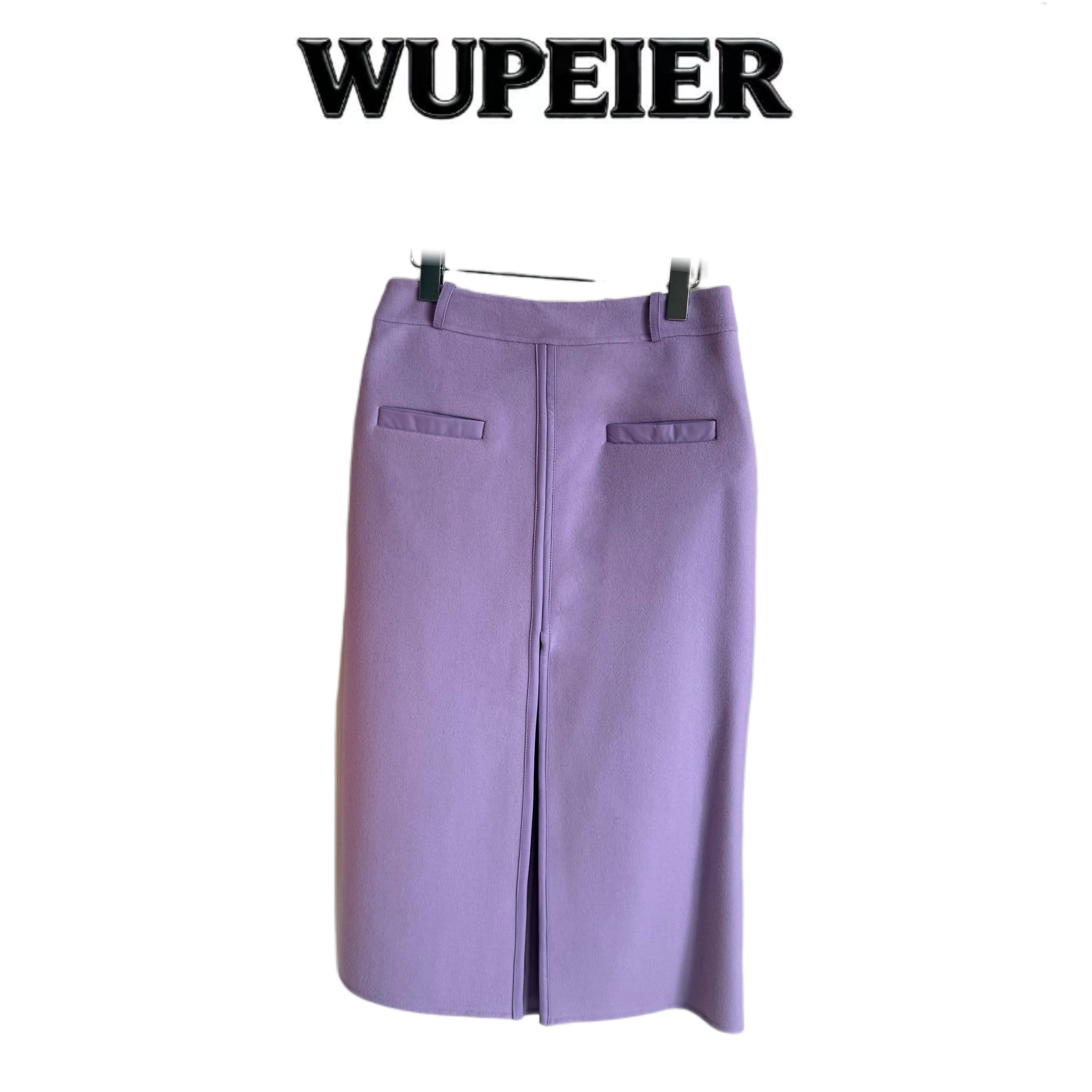 时尚百搭中长裙纯色半身裙薄款H型半裙秋冬款高腰