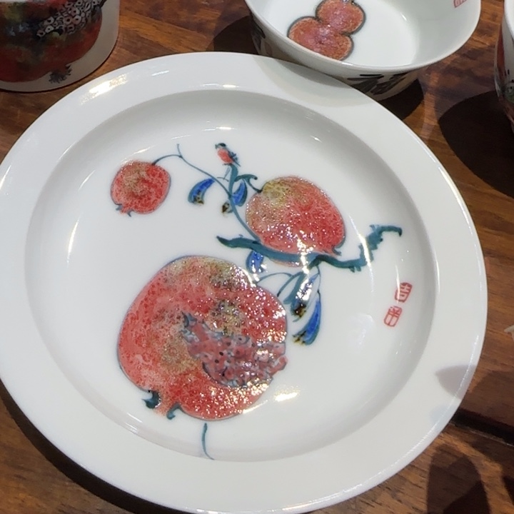 瓷片陶瓷作品陶瓷手绘
