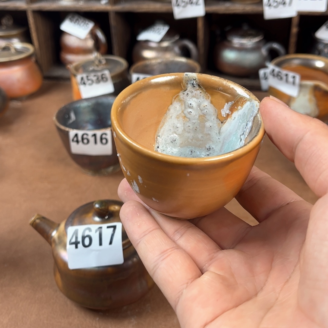 壶设****字柴烧茶器主人杯