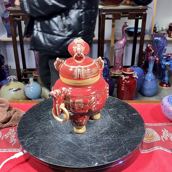 瓶中国神垕精品钧瓷