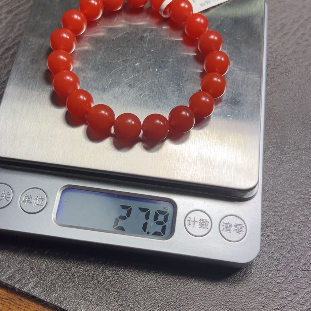 南红玛瑙手串未镶嵌田