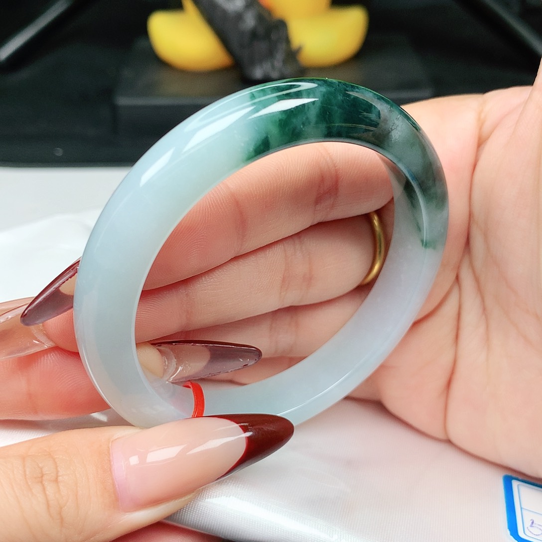 未镶嵌手镯翡翠56-57圈口