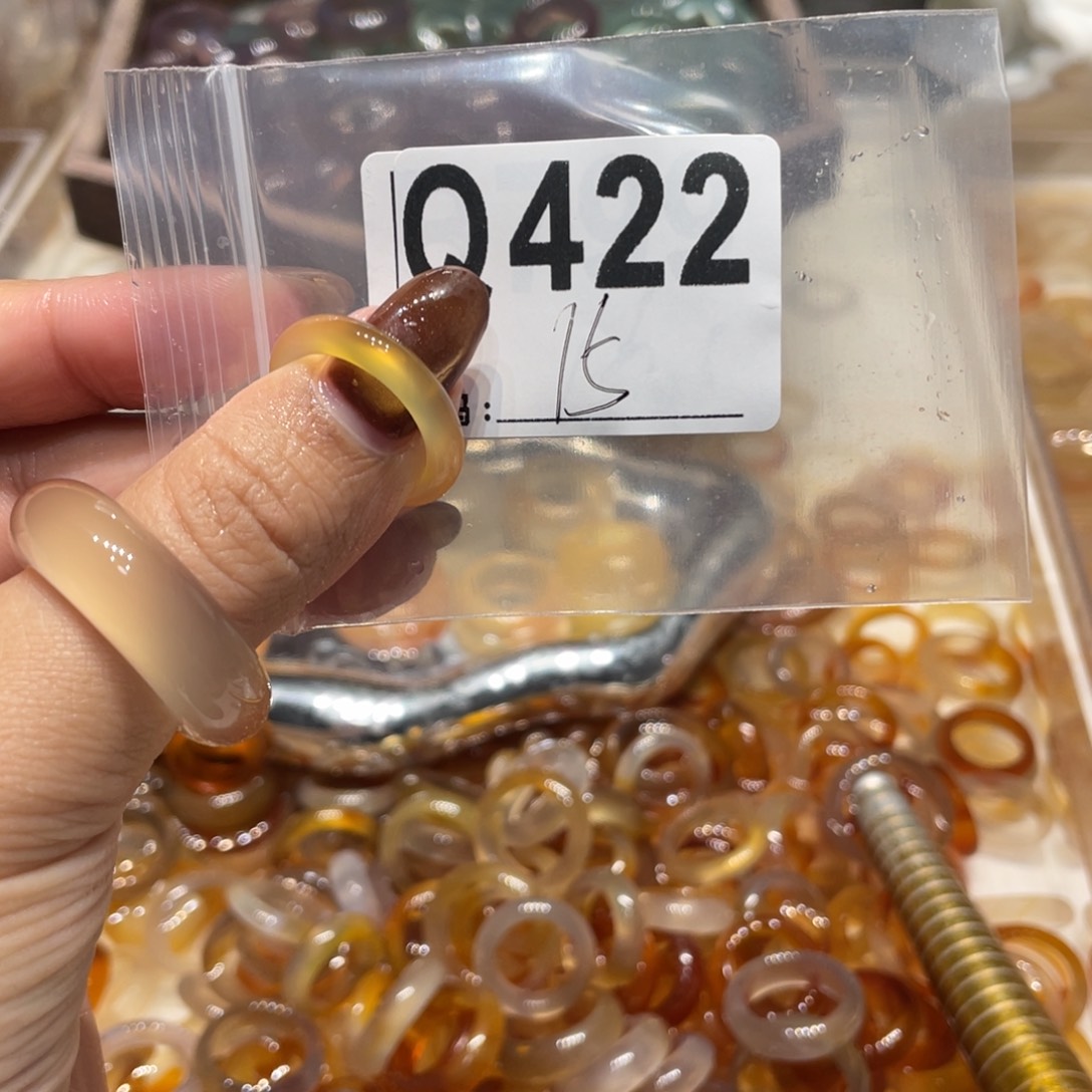 玛瑙/玉髓未镶嵌戒指422