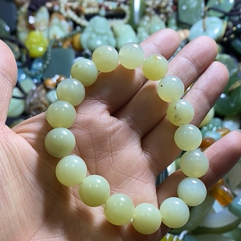 岫玉手链未镶嵌一个