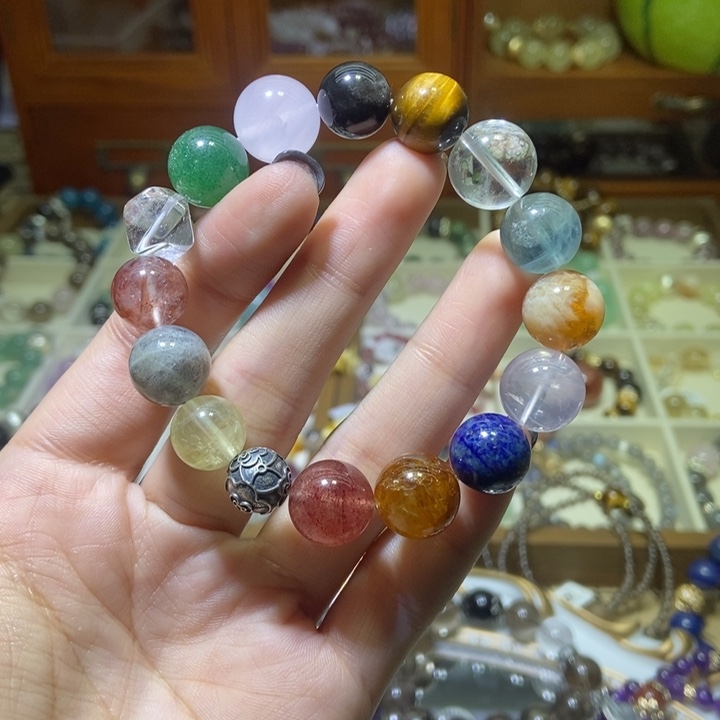 吃***-手镯水晶合金手串