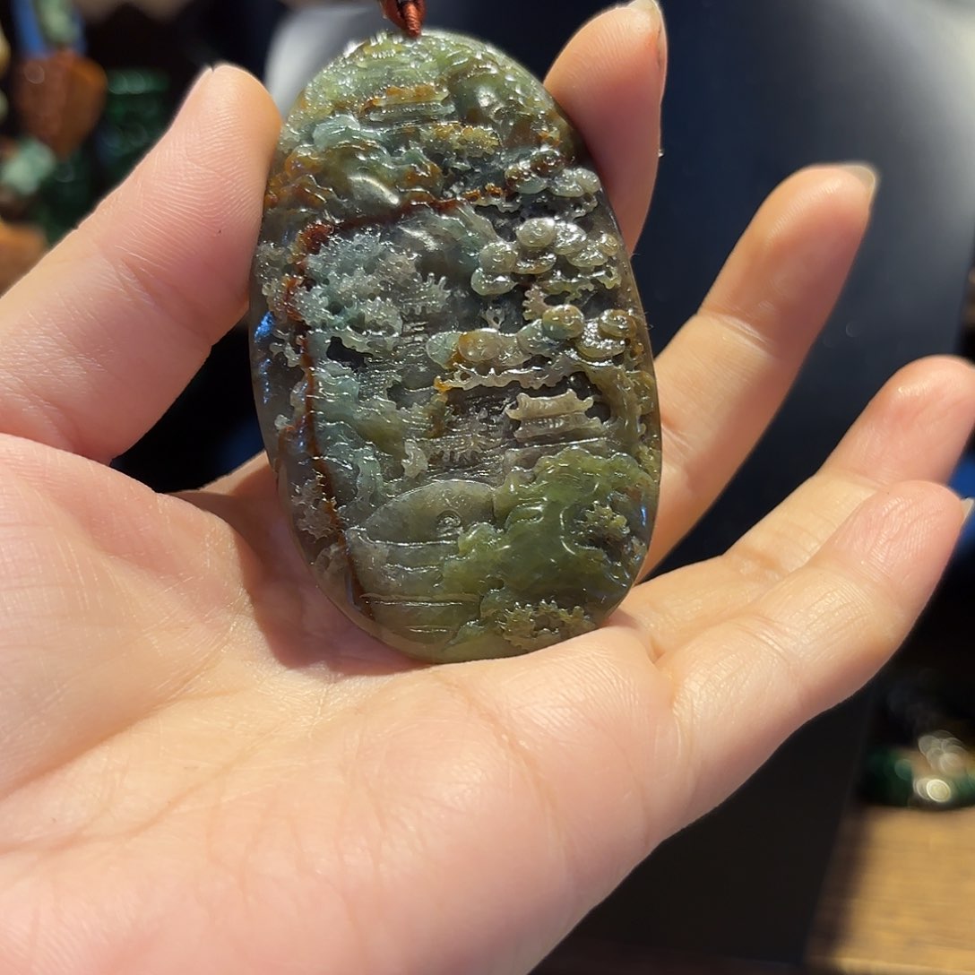 翡翠颈饰未镶嵌原创