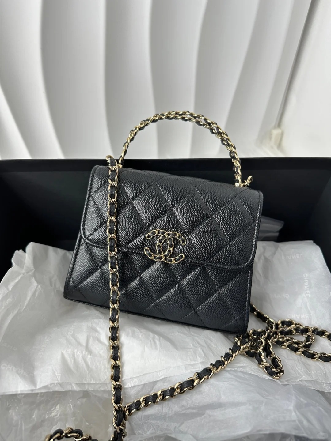99新 Chanel/香奈儿 23p kelly中号斜挎包/99新/优选
