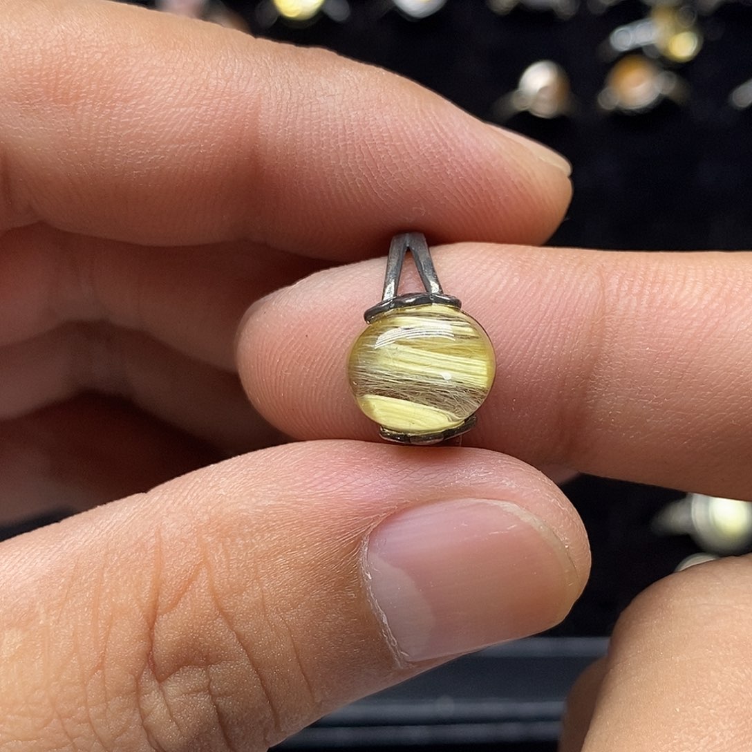 银S925镶嵌珠宝半成品水晶