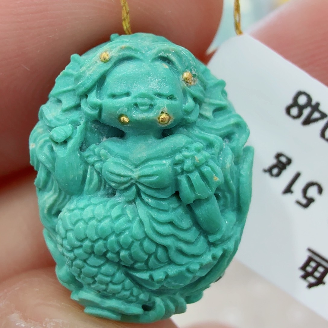 绿松石未镶嵌配饰