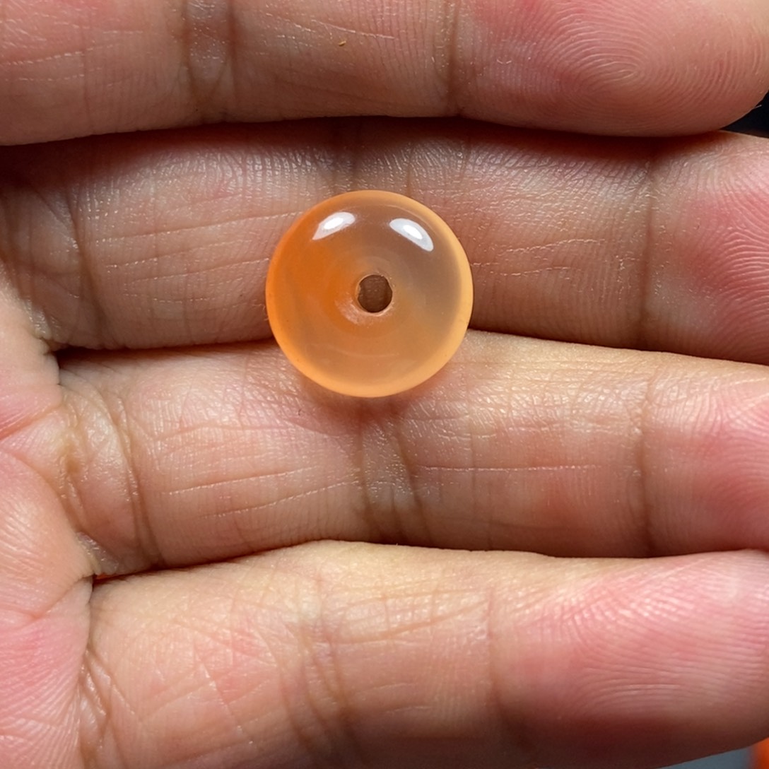 未镶嵌平安扣南红玛瑙