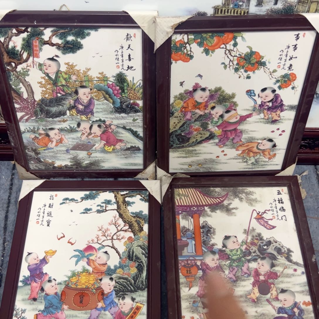 摆件景德镇陶瓷瓷板画