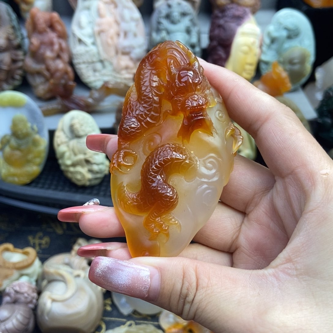 定制玛瑙挂件未镶嵌