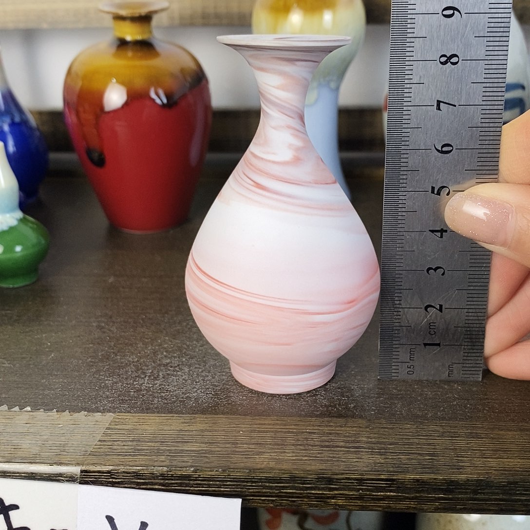 摆件景德镇高温陶瓷小花瓶