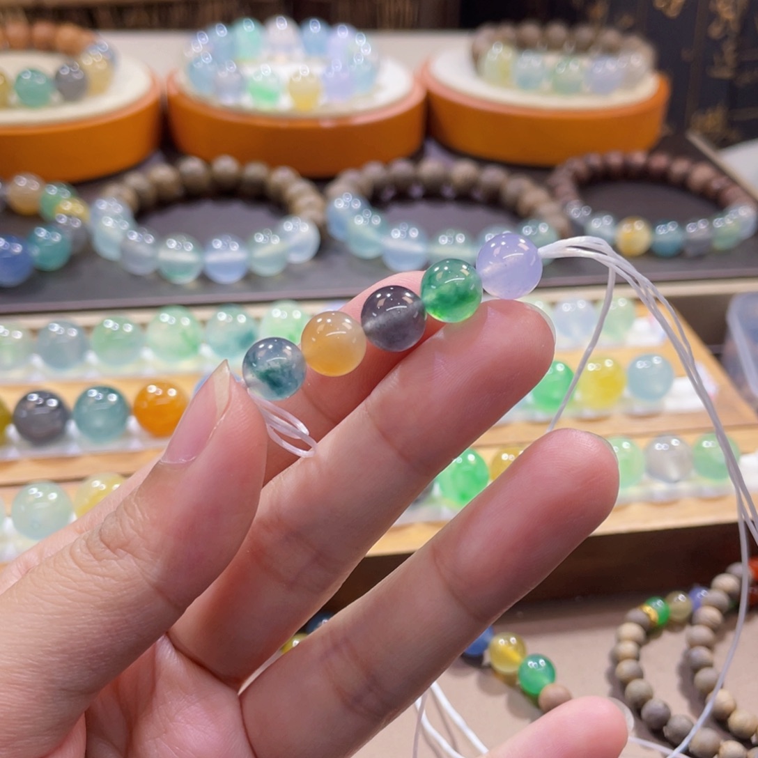 未镶嵌手链翡翠浓彩