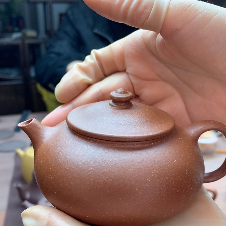 紫砂茶壶陪***边红降坡，寒江，180c c