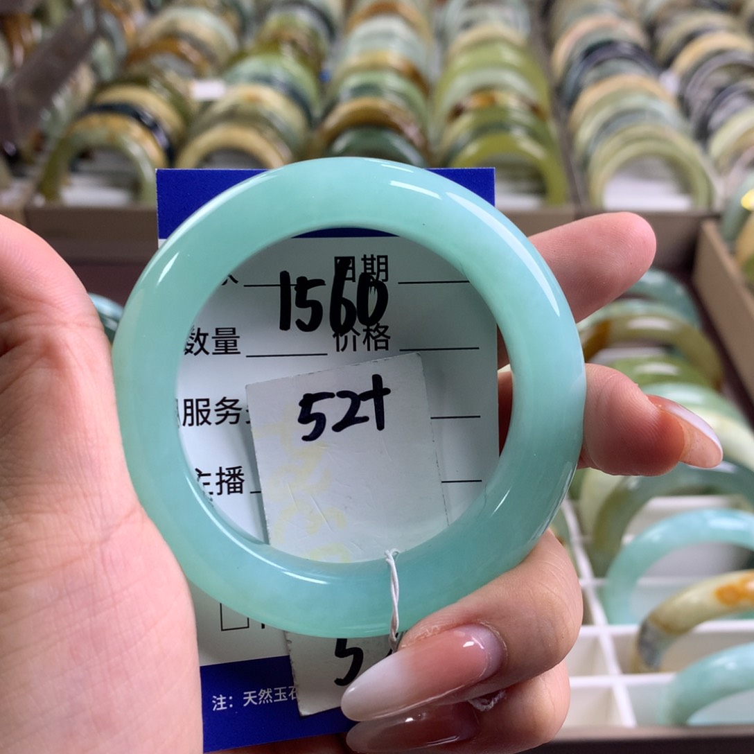 蛇纹石玉未镶嵌手镯1560